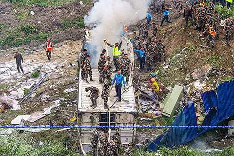 Pokhara-bound plane crash in Kathmandu Int'l airport